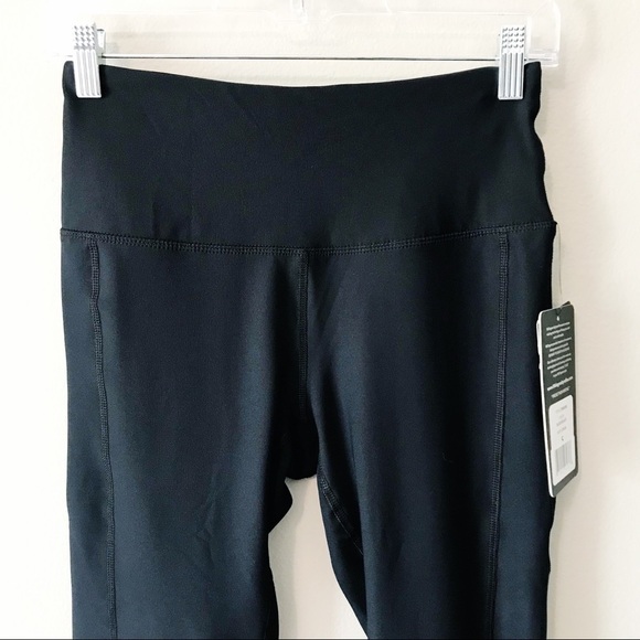 90 Degree by Reflex Crop Leggings Black Mesh Small - Picture 2 of 8